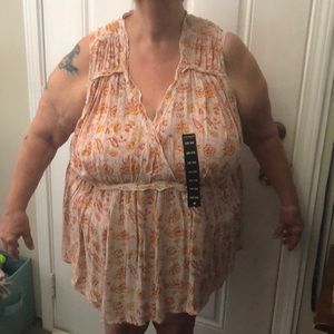 Lucky brand sleeveless top sz 3X